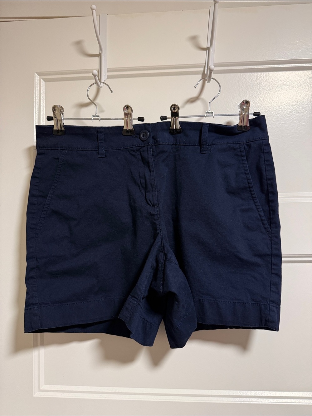 Nautica Navy Cotton Chino Bermuda Shorts